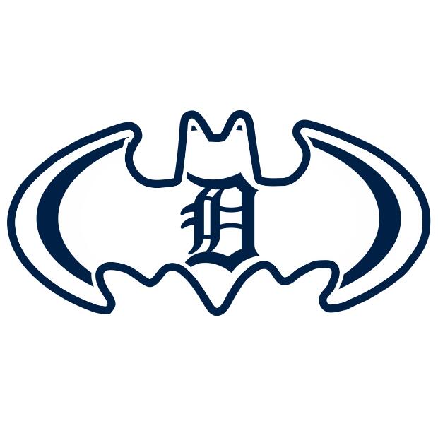 Detroit Tigers Batman Logo fabric transfer